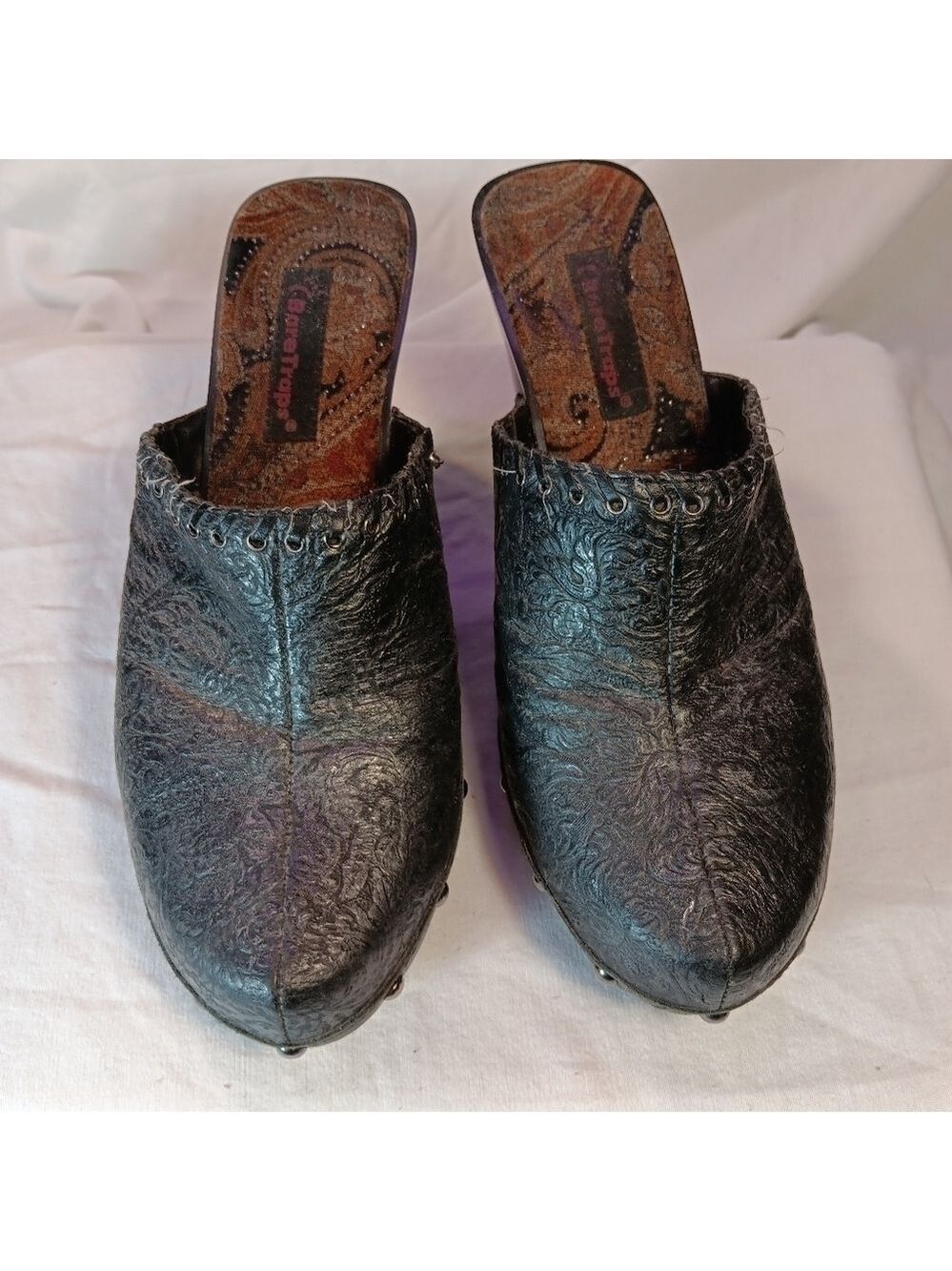 Baretraps Ace leather clogs sz 8